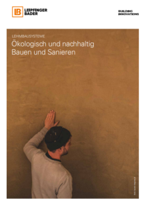 Broschüre zu Lehmbausysteme von Leipfinger-Bader