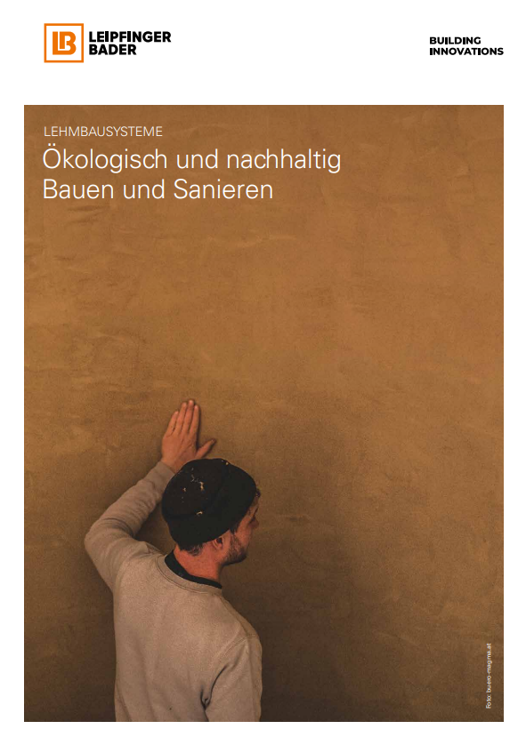 Broschüre zu Lehmbausysteme von Leipfinger-Bader