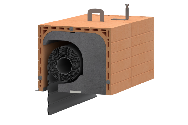 Massiver Rollladenkasten