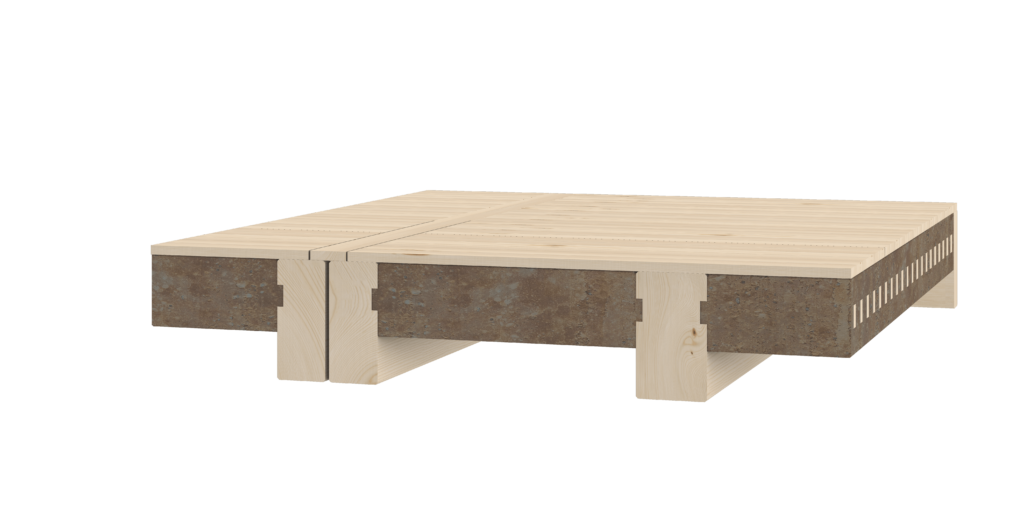 Holz-Lehm Massivdecke von Leipfinger-Bader.