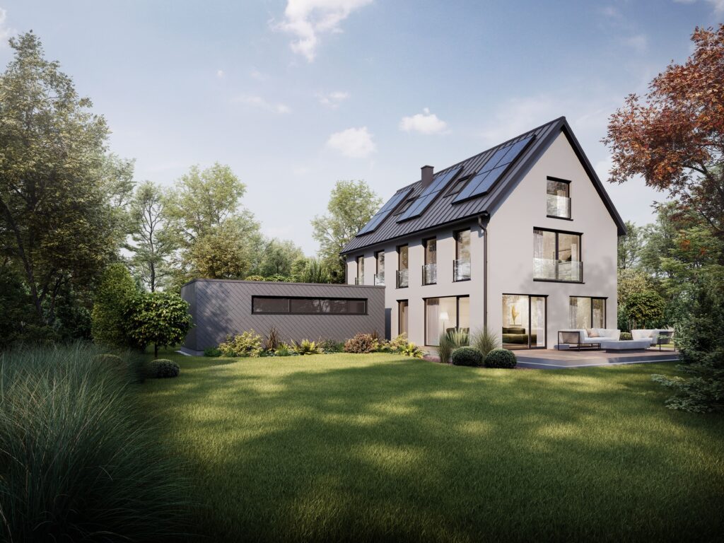 Einfamilienhaus mit Garten und Keramikpanelle von Tonality.