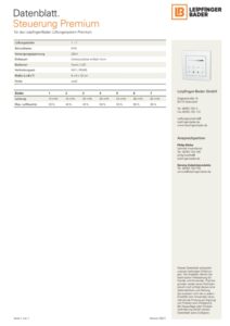 Datenblatt Steuerung Premium