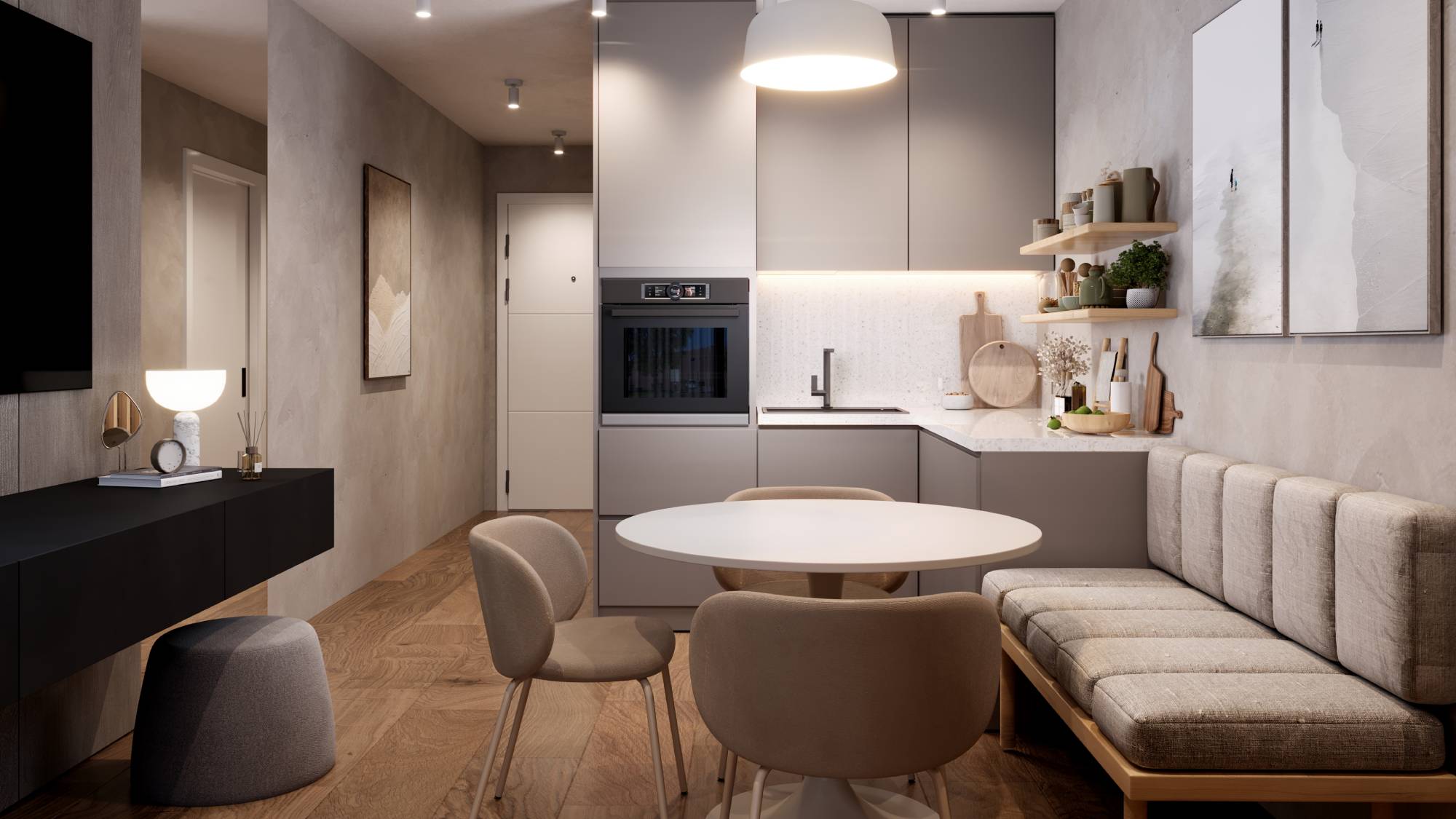 ZIEGELMODULE Modulbau Leipfinger Bader 1-Zimmer-Apartment Studentenwohnheim Mitarbeiterwohnen