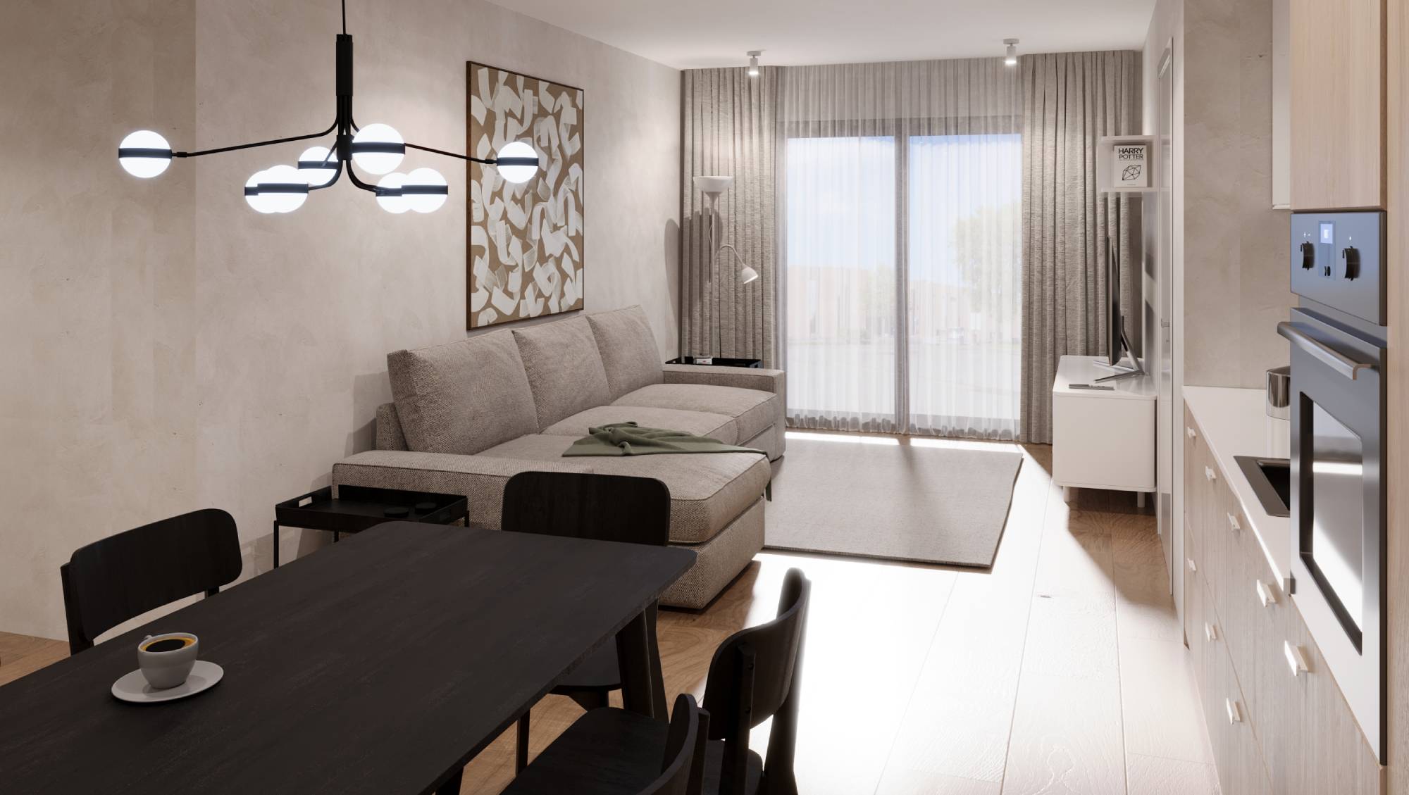 ZIEGELMODULE Leipfinger Bader Raumbeispiel 3-Zimmer-Apartment Möbelbeispiele