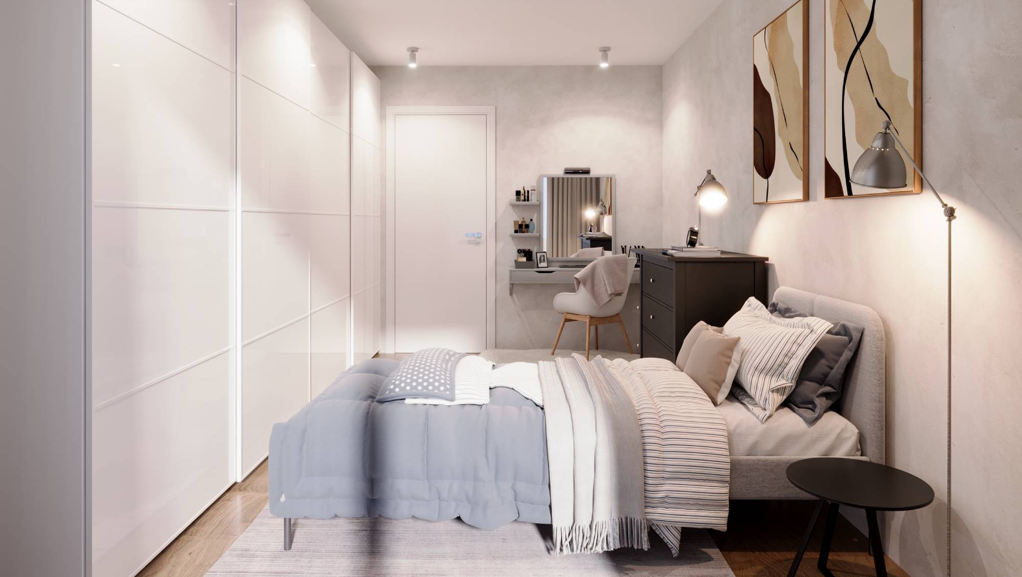 ZIEGELMODULE Leipfinger Bader Raumbeispiel 3-Zimmer-Apartment Möbelbeispiele