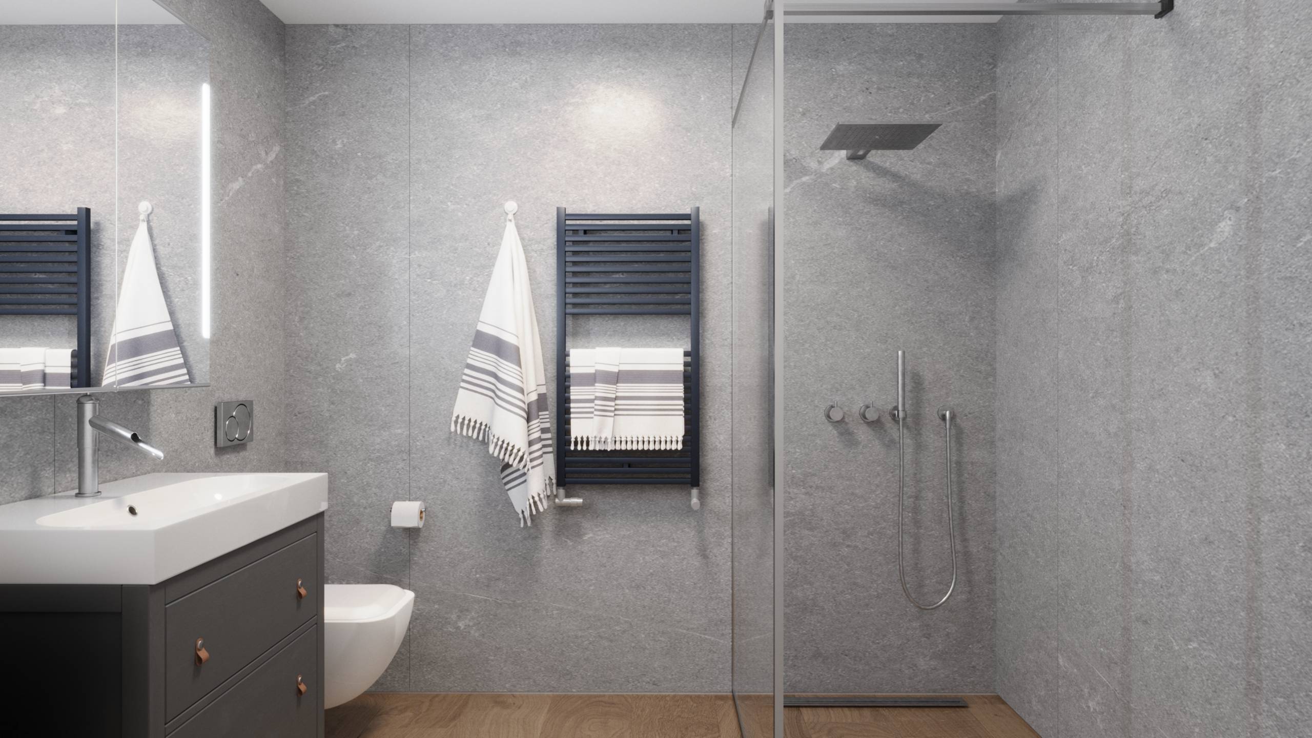 ZIEGELMODULE Leipfinger Bader Raumbeispiel 3-Zimmer-Apartment Möbelbeispiele