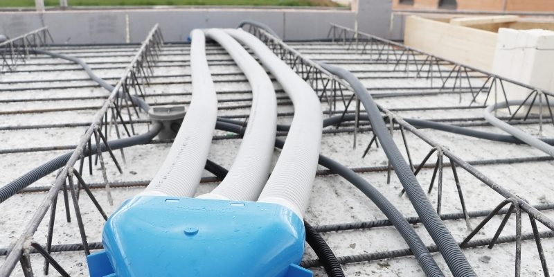 Leipfinger-Bader Abluft Direkt auf der Baustelle.